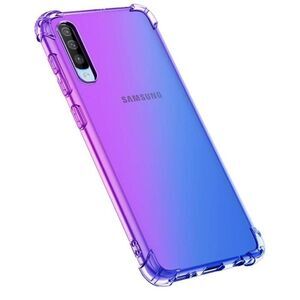 Clear Gradient Case for Galaxy Shock Absorption Flexible TPU Soft Edge Bumper Sl